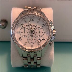Michael Kors Silver Chronograph Women's Watch